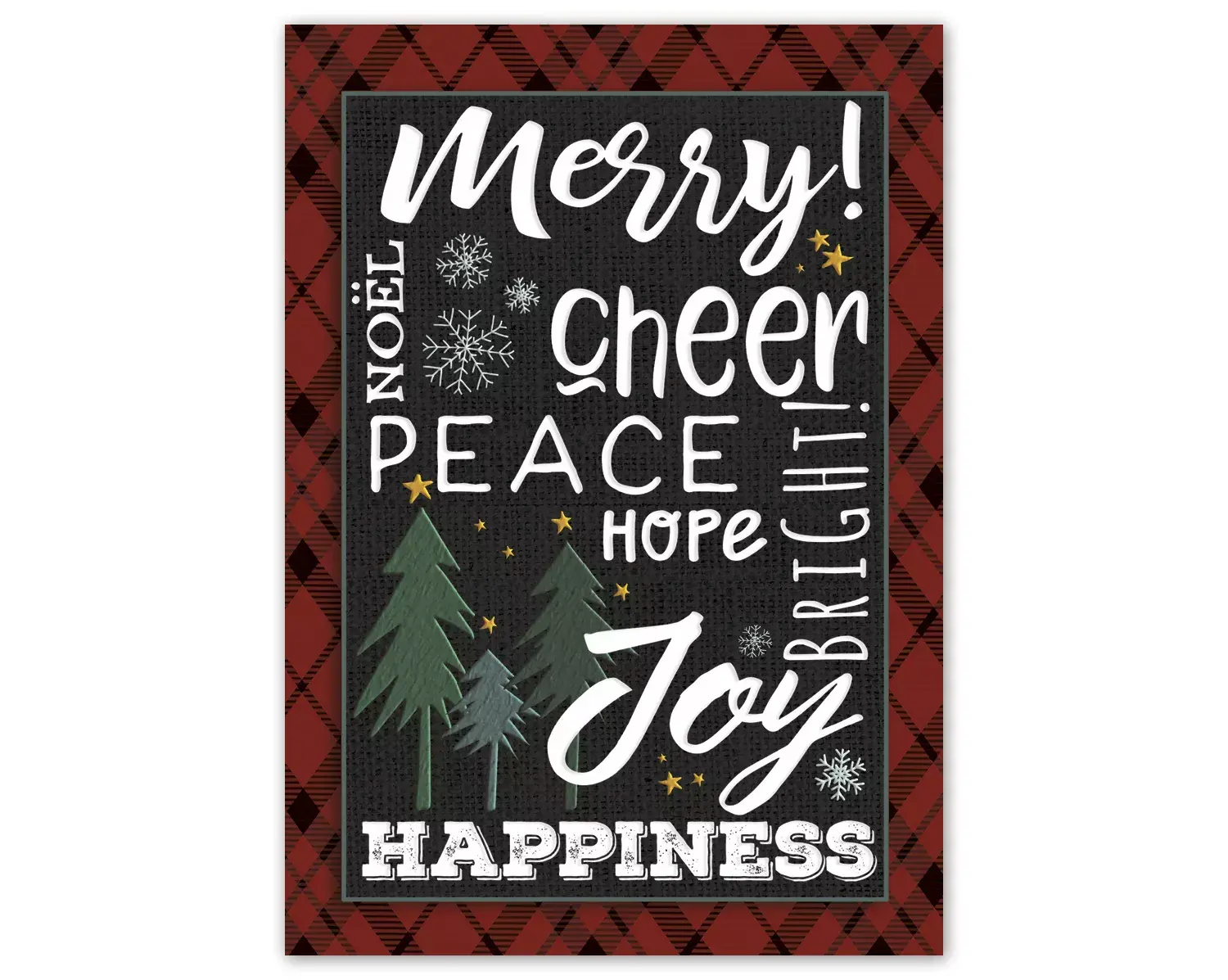 Cheerful peace message greeting cards