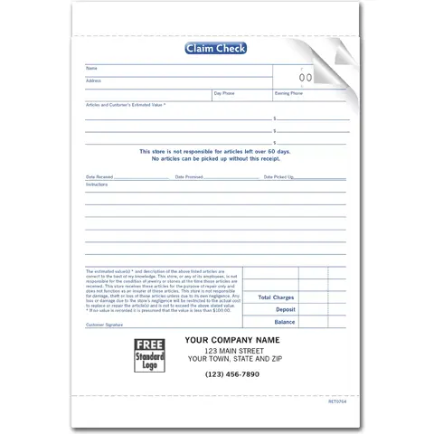Large Jewelry Repair Orders with Envelope