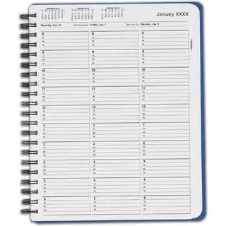 TimeScan 1 Col Wirebound Book 15 Minutes