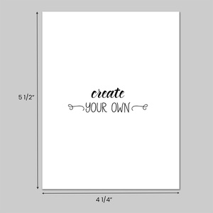 Custom printing of 110 lb card stock for postcards, tags, gift certificates & more