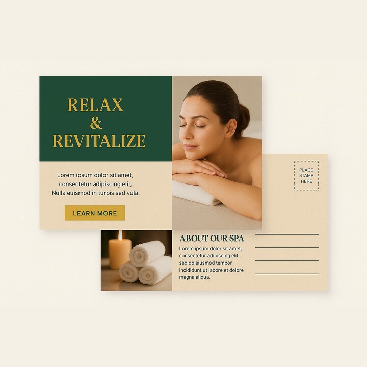 Custom 5.5 x 8.5 full color postcards - 2 sides