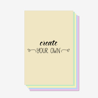 Custom printed 24 lb colored paper sheets