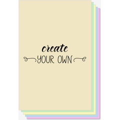Custom printed 24 lb colored paper sheets