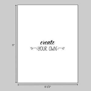 Create your own 8 1/2" x 11" business forms on colored paper