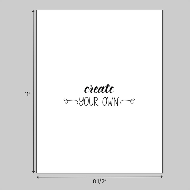 Create your own 8 1/2" x 11" business forms on colored paper