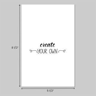 Create your own 5 1/2" x 8 1/2" colored business forms