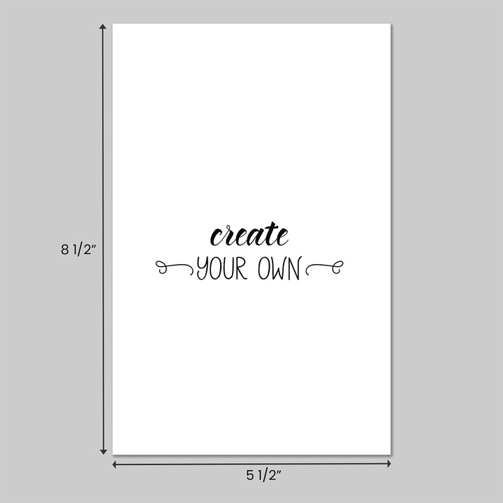 Create your own 5 1/2" x 8 1/2" colored business forms
