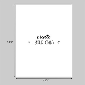 Create your own 4 1/4" x 5 1/2" business form
