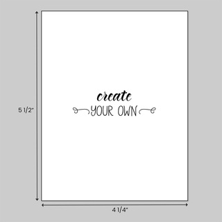 Create your own 4 1/4" x 5 1/2" business forms