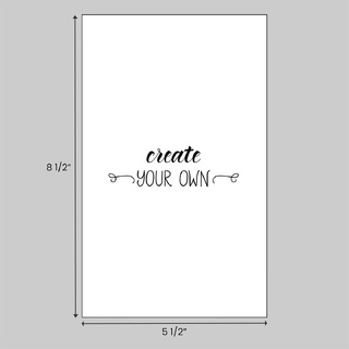 5.5 x 8.5 inch custom printed loose sheets made of economical 20 pound white bond paper