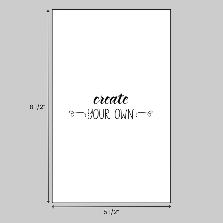 5.5 x 8.5 inch custom printed loose sheets made of economical 20 pound white bond paper