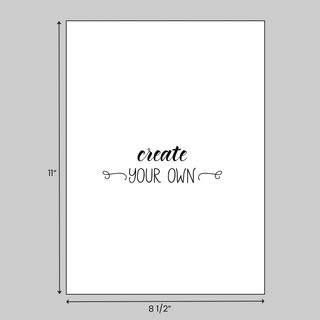 8.5 x 11 inch custom printed loose sheets made of economical 20 pound white bond paper