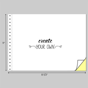 Create your own landscape duplicate business form