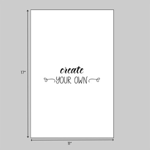 Create your own 11" x 17" business documents