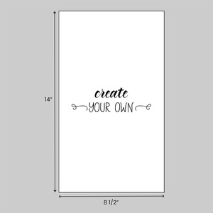 8.5 x 14 inch custom printed legal-size loose sheets made of economical 20 pound white bond paper