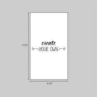 4.25 x 5.5 inch custom notepads made of economical 20 pound white bond paper