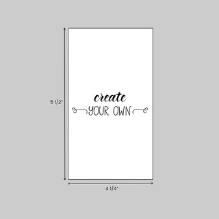 4.25 x 5.5 inch custom notepads made of economical 20 pound white bond paper