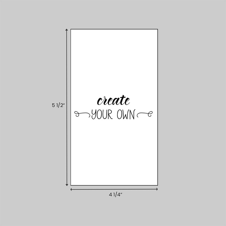 4.25 x 5.5 inch custom notepads made of economical 20 pound white bond paper