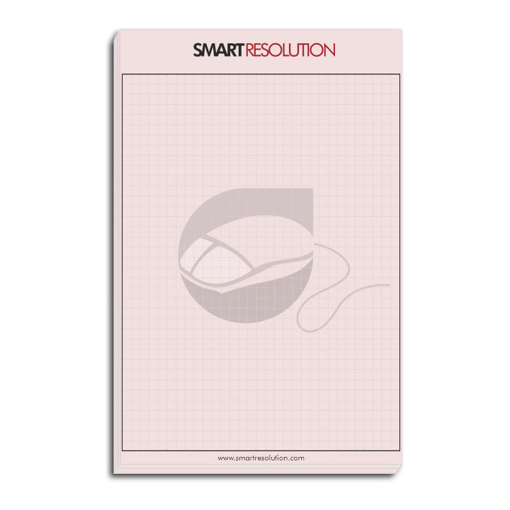 Custom notepad printing on pastel colored paper