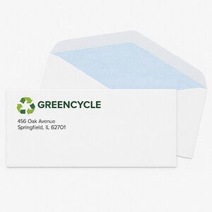 Create your own full color secure confidential business return envelopes