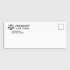 Custom number 9 envelope printing