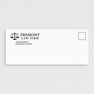 Custom number 9 envelope printing