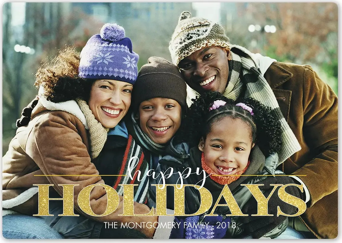 Custom Family Holiday Photo Cards - Dream Big