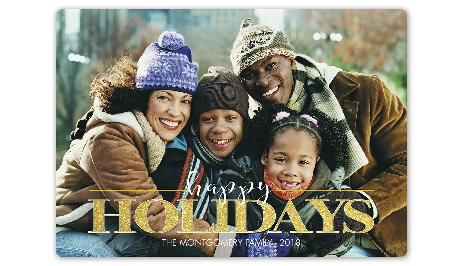 Custom Family Holiday Photo Cards - Dream Big