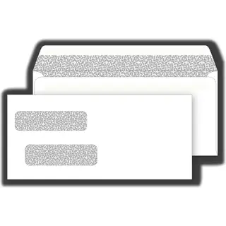 Confidential Self Seal Envelopes - Two Windows