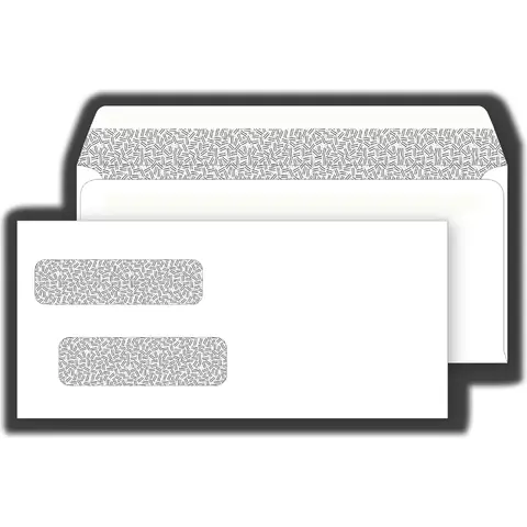 Confidential Self Seal Envelopes - Two Windows