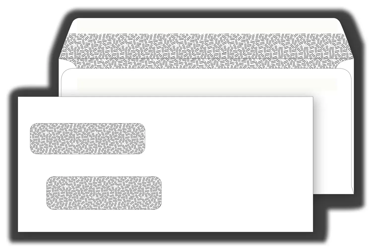 Confidential Self Seal Envelopes - Two Windows