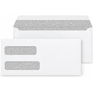 Confidential Self Seal Envelopes - Two Windows