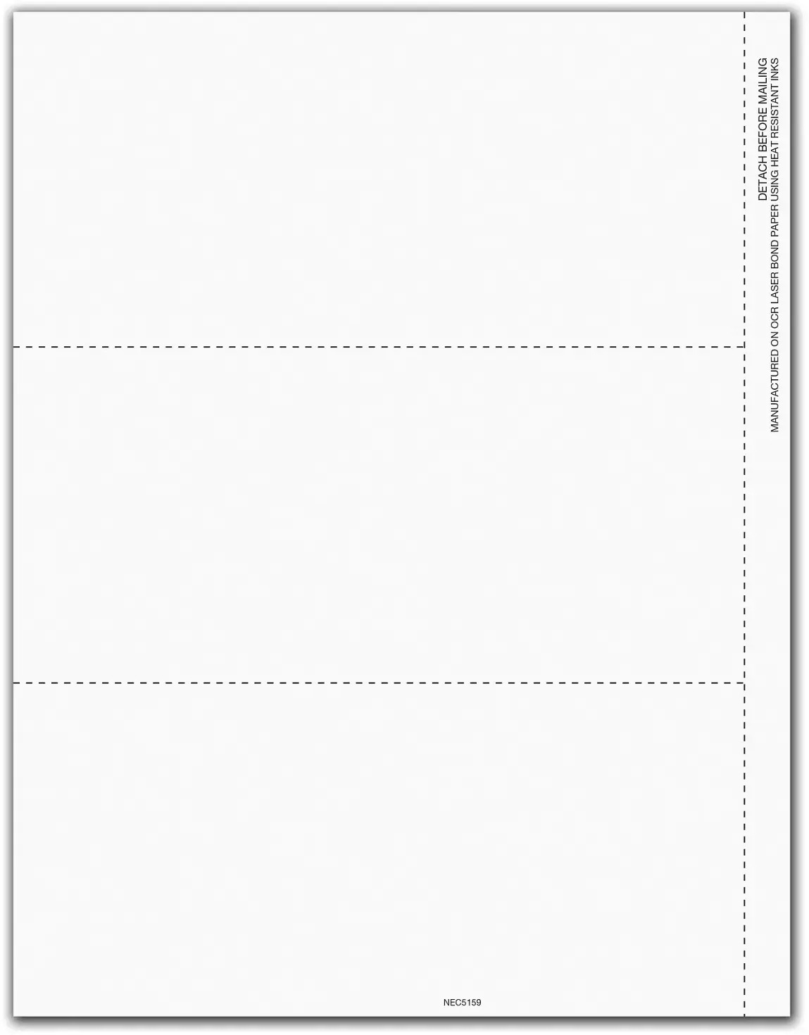 Bulk Tax Forms - Blank 1099-NEC Form, 3-Up with Copy B