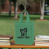 Custom printed book tote bags with business logo