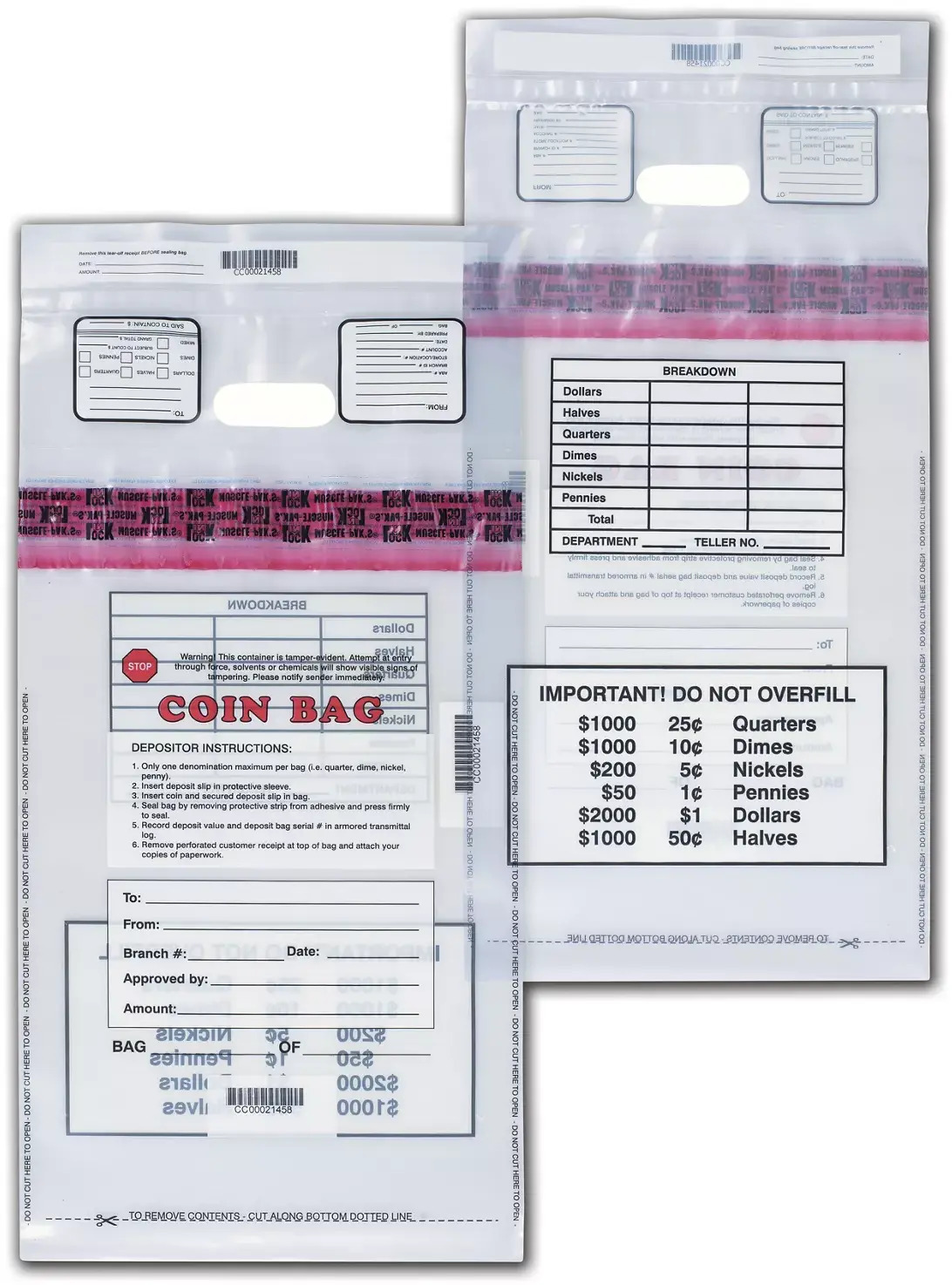 Heavy Duty Cash Deposit Bags