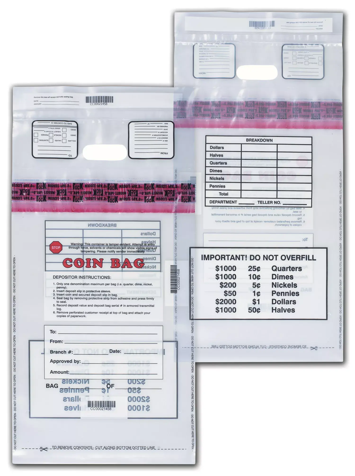 Heavy Duty Cash Deposit Bags