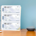 Blue custom printed receipt books for your business