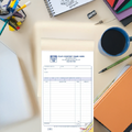 Sales book for business personalized with logo