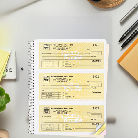Custom printed receipt book - perfect for non-profits