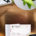 Personalized compact receipt books with logo