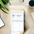 Customized sales books printed on carbonless paper