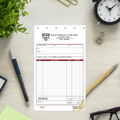 Customized sales receipts with disclaimer and company logo