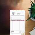 Personalized sales receipt books with custom disclaimer