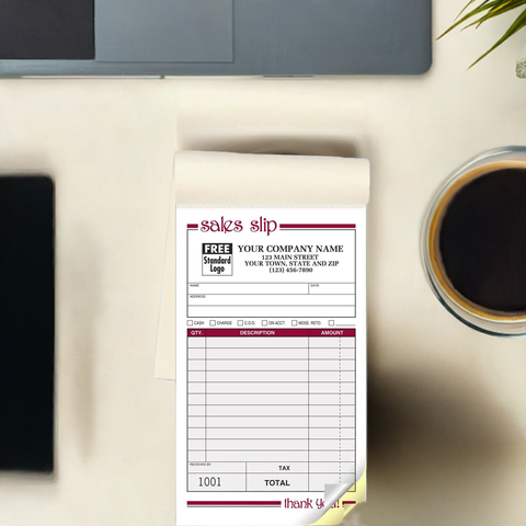Duplicate sales book for bakery or other retail store
