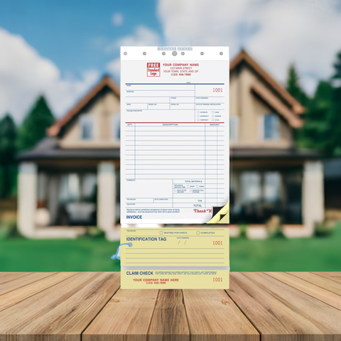 Service order forms for contractors