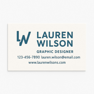 Custom business cards with raised ink and printed with unique spot color