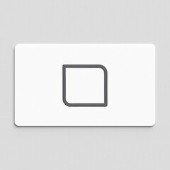 Custom business cards with rounded corners, offering a modern and professional design printed on quality paper
