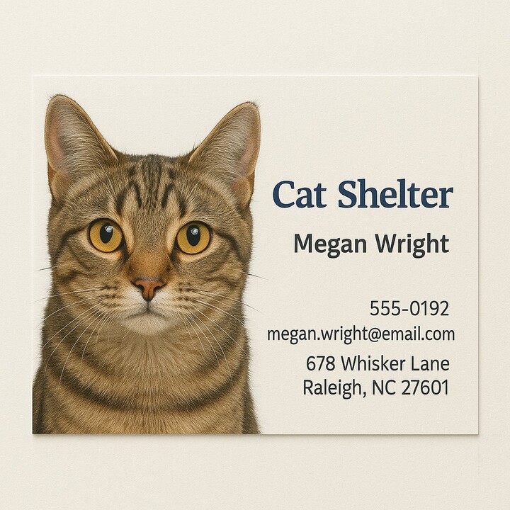 1-Sided Business Cards Printed in Full Color on Premium Paper