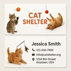 2-Sided Business Cards Printed in Full Color on Premium Paper