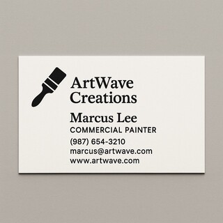 Custom business cards printed on sturdy paper in black ink on the front side only